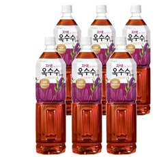 웅진 갈증해소 깔끔한맛 자색으로 잘빠진 옥수수수염차 나들이 소풍 디저트 1.5l 6개, 1세트