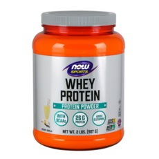 NOW Foods 乳清蛋白粉 香草口味, 907g, 1罐