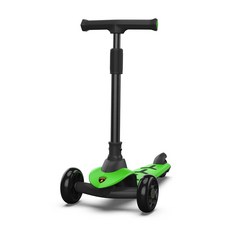 【BEINI貝婗】藍寶堅尼兒童摺疊滑板車(三輪滑板車 折疊車 兒童平衡車 滑步車 滑行車 兒童騎乘車), 綠色, 1個