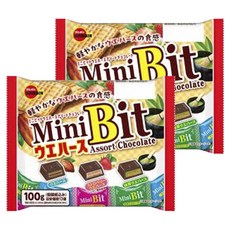 부르본 미니 웨하스 비트 어소트 초콜릿, 100g, 2개