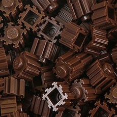 에코블럭 리필 500(10mm 500pcs), 밤색, 1개