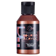 막붓 아크릴 푸어링 페인트 수성 고유량 아트 공급 36 가지 색상 100ml/병, 32 METALLIC COPPER, 1개