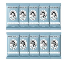 [폴라레나] 베이비 샤워티슈, 10개, 10매, 60g