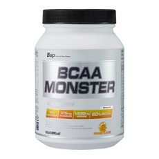 BUP BCAA몬스터 오렌지맛 류신 아미노산 헬스보충제 BCAA, 1개, 500g