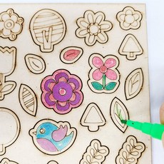 모스 나뭇가지 푸른 지구촌 봄만들기 4인세트 미술활동 클레이아트 홈스쿨링 취미공예