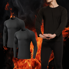 [1+1] Y OBJECT 남자 기능성 히트텍 상의 긴팔 기모 발열 내의 내복 언더레이어