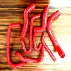 실리콘 라디에이터 히터 호스 도요타 호환 Hilux LN167 3.0 5L-E 디젤 1997 2003 파이프 튜브 키트, 02 빨간, 01 CHINA, 1개