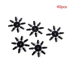 웨빙 테일 클립 키 포브 하드웨어 25mm 링 손목 도구 플라이어 포함 코튼 20, 06 40pcs Black