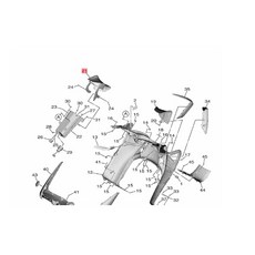 TMAX 530/560 (2017-2020) BC3-W283B-02置物箱蓋總成 擴充收納空間, 1個