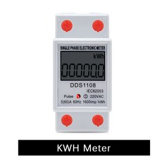 백라이트 유무에 관계없이 50 230V 전력계 단상 전기 60HZ AC 디지털 멀티미터 KWH 에너지, 2) with backlight