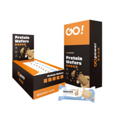 GOpower 果果能量 蛋白威化餅【香草牛奶】(10入/盒) 高蛋白健身補給, 1盒, 300g