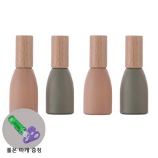 리플랜샵 비비드 우드캡 12ml 공병 롤온 향수 오일 에센스 공병 4종세트 + 롤온따개 포함, 1개, 너도밤나무-혼합4종