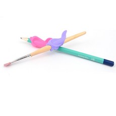 업위드 돌고래 펜그립 1P 실리콘펜그립 필기보조 연필그립