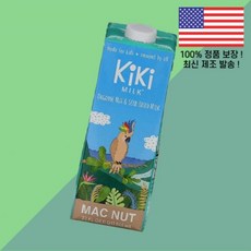 키키 밀크 견과류 씨앗 베이스 우유 맥넛 32온스 946ml Kiki Milk Organic Nut Seed Based Mac 32 floz, 키키 밀크 견과류 씨앗 베이스 우유 맥넛 32온스 94
