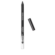KIKO MILANO Kiko Milano Intense Colour Long Lasting Eyeliner 17 | and smooth-gliding outer eye pen, 21 Slate Black