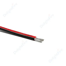2 핀 전선 주석 도금 구리 PVC LED 스트립 조명 연장 와이어 18/26/28 AWG에 대 한 빨간색 검정, 01 red black, 06 18AWG, 01 100m-328ft