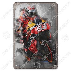 모터 스포츠 포스터 금속 주석 표지판 빈티지 오토바이 레이싱 플라크 벽 예술 장식 차고 클럽, 20x30cm, 29
