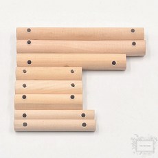 원목 타공 마크라메 사다리 나무막대 4종 택1 DIY 공예용, PL1146 7cm x1cm - 50개입
