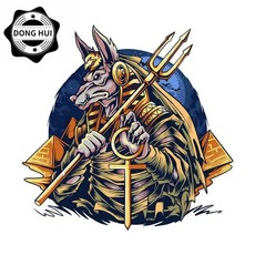 이집트 피드 스티커 개머리 파라오 장식 데칼 방수 오토바이 오프로드 차량 노트북, 1개, 2. Style B