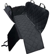 차량 뒷좌석 반밀폐형 보호매트 반려동물 시트커버 탈부착 측면가드 방수, 1개, 클래식두꺼운전면커버A