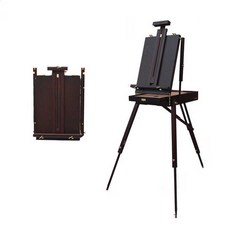 접이식 이젤 화판 휴대용 야외용 드로잉 스케치 그림, 1개