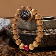 복숭아나무우드 팔찌 원목 염주