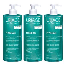 URIAGE 優麗雅 Hyséac 潔膚凝膠, 3個, 500ml