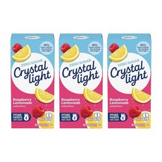 크리스탈라이트 라즈베리 레모네이드 파우더 피쳐팩 6포 3팩, 10.8 Ounce (Pack of 3)