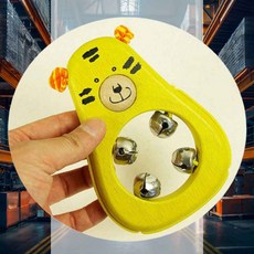 호랑이 벨 악기 탬버린 악기연주 장난감 음악연주 어린이악기 소근육발달