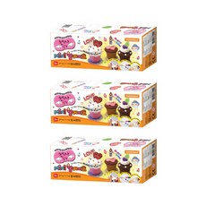 도너랜드 / 천사점토 미니 컵케이크 / 컵케이크만들기 컵케이크클레이 클레이세트 클레이 컬러점토 색점토 지점토 천사찰흙 도너랜드천사점토 국내생산, 3개, 미니컴케이크