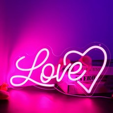 ENUOLI 에누올리 LOVE LED 네온사인 조명 벽걸이 인테리어 무드등