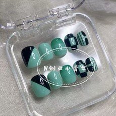 好康 獵魔女團kpop美甲穿戴甲套裝，沙加男孩韓團角色扮演美甲，快速變裝派對必備, 1個, S