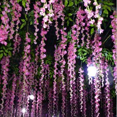 담쟁이넝쿨 생화같은 인테리어 조화 천장인테리어, 스카이넝쿨 - 옐로우, 1개