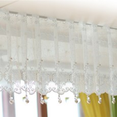 [Wedding Deco] 氛圍up 韓國製手工短窗簾, 婚禮短窗簾