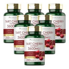 체리 추출물 칼라일 타트 3600mg 200캡슐 Carlyle 6팩, 200정