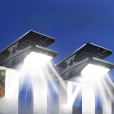 태양열 LED 야외조명 벽부등 야외 정원등 진디등 집게형 가도등 보안등 센서등 휴대용, 2개