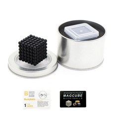 5mm 네오큐브 자석큐브 자기 공, 블랙, 1개