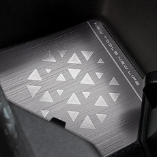 드래곤카 KGM 무쏘 EV 2025 3D 메탈 인테리어 몰딩 도어스텝, 01_카본메탈