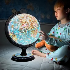 맵소프트 24cm/30cm 키즈 별자리 타임존 지구본 / 24-KSZ / 30-KSZ / 어린이 지구본 / 특허 지구본, 24cm 키즈 별자리 타임존 지구본 (24-KSZ)