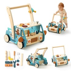 嬰幼兒多功能學步車玩具, 工具推車 藍色, 1套