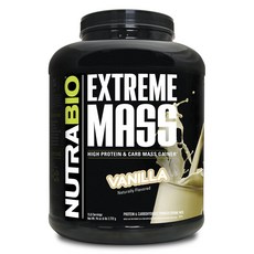 Nutrabio 極致增重蛋白與碳水化合物沖泡粉 香草口味, 1個, 2722g