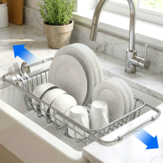 베픽스 녹걱정없는 스테인리스 위생 식기건조대, 1개, 실버, 1단