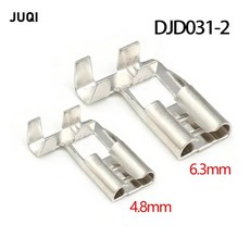 황동 프 터미널 커넥터 L자형 플러그 앵글 자동차 잭 핀 2 8mm 4 8mm 6 m 50 00개, 50개, L형 자동차 터미널 커넥터 2.8mm 50개