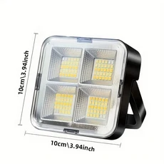 충전식 태양광 캠핑 휴대용 전기 조명 LED 손전등 복고풍 4가지 모드