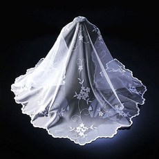 비비안나성물 7번 패랭이 미사보(저작권등록) 우아하고 예쁜 미사보 천주교 성물 세례 견진 첫영성체 미사 기도, 1개, 흰색