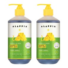 알라피아 에브리데이 샴푸 & 바디워시 코코넛 캐모마일, 476ml, 2개