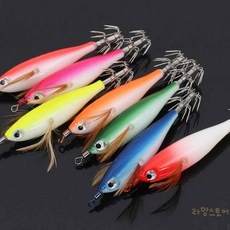 루마 축광 에기 핑크 미끼연결