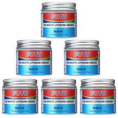 FOTU 화이트 리튬 그리스 해상 재봉틀 오일 차고 도어 그리스에 탁월한 윤활유 스프레이보다 내구성 뛰어납니다 3.5oz 1팩, 6-Pack, 3.5 Oz, 1개