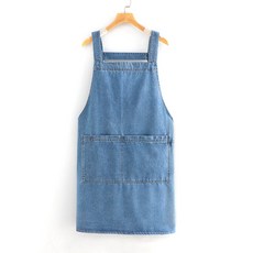 스위트 워싱 데님 앞치마, 1개, 03.무지 연청