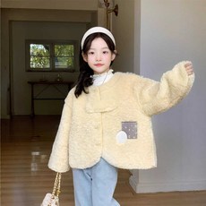 小不點兒 女童外套 皮毛一體韓版冬裝